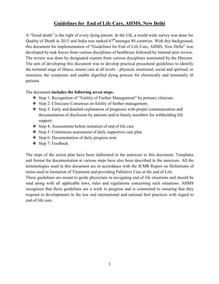end of life care and how to deal with it | PDF
