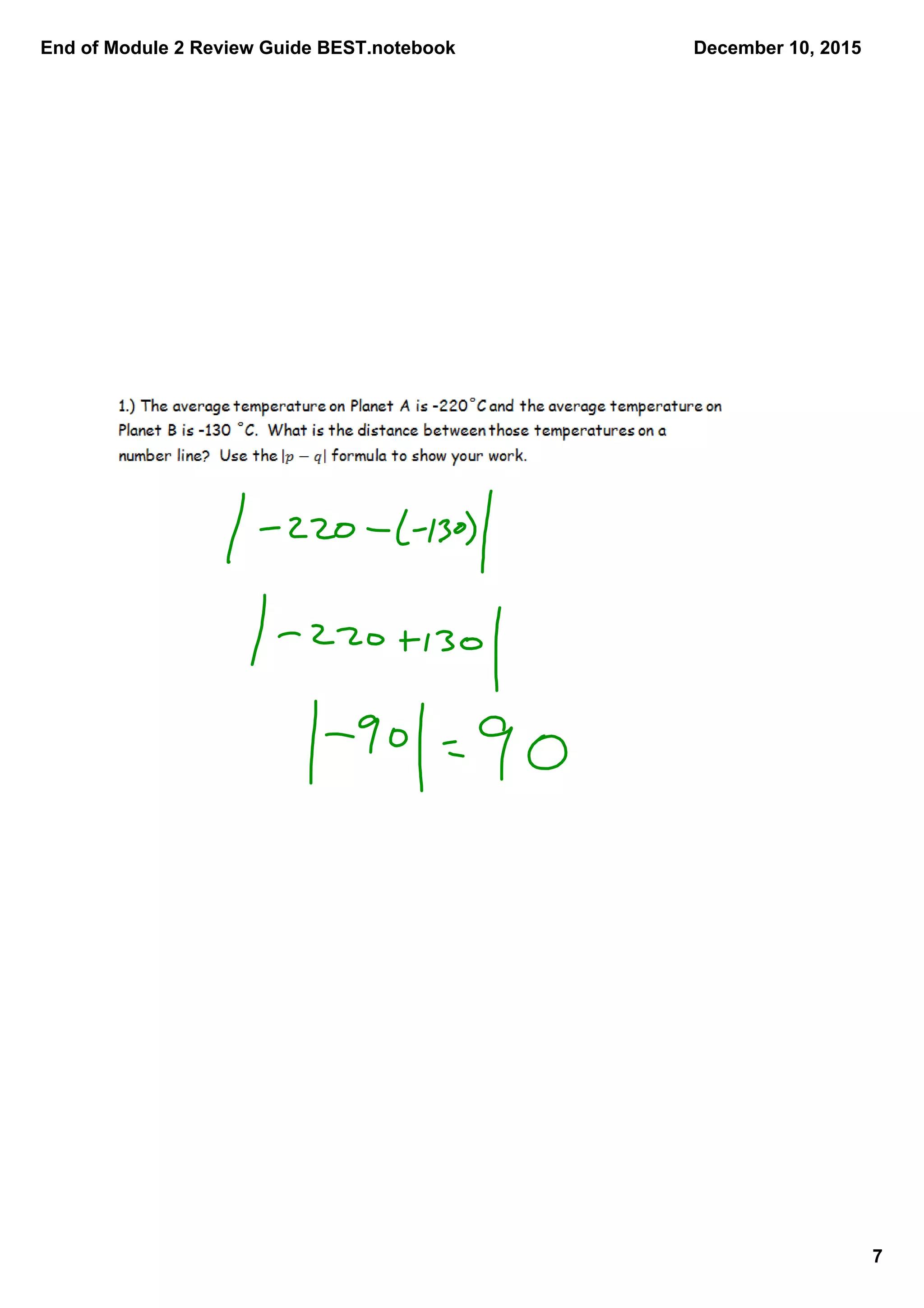 End of Module 2 Review Guide BEST.notebook
7
December 10, 2015
 