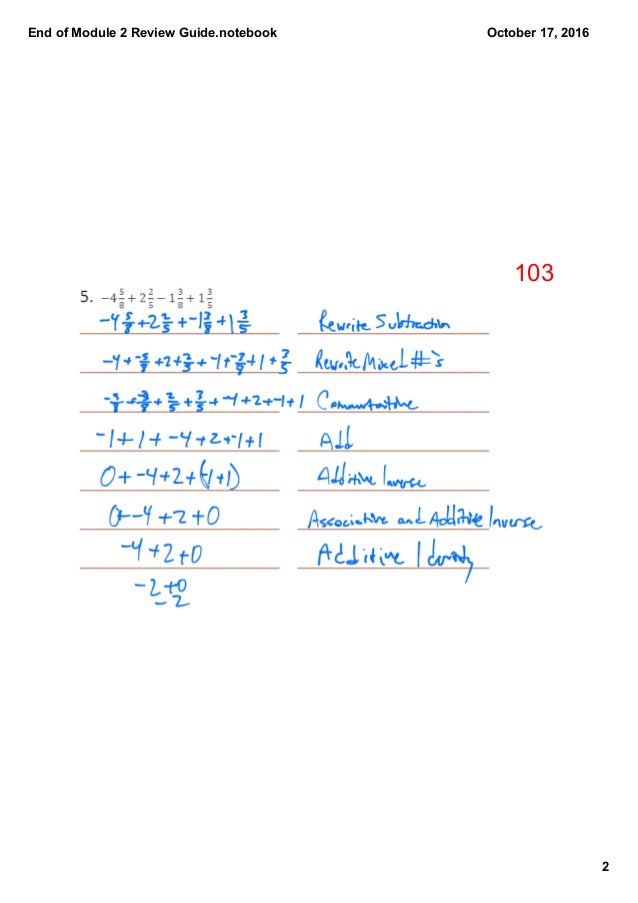 End of module 2 review with answers