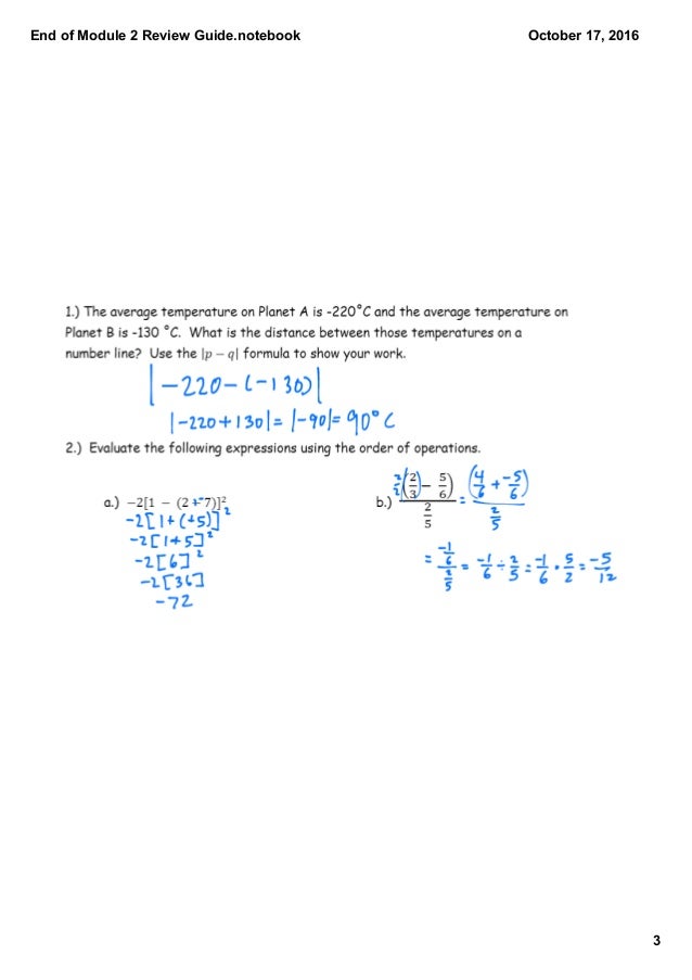 End of module 2 review with answers
