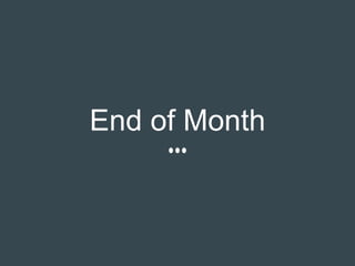 End of Month
 
