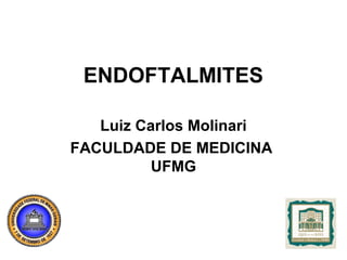 ENDOFTALMITES
Luiz Carlos Molinari
FACULDADE DE MEDICINA
UFMG
 