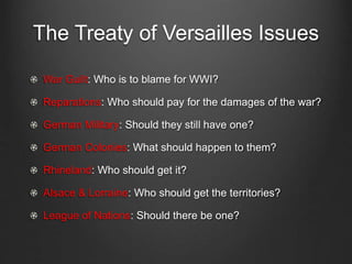 End of wwi & treaty of versailles | PPTX