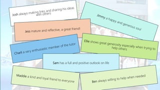 Sam has a full and positive outlook on life
 