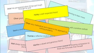 Thomas a reflective student who is always willing to
learn
 