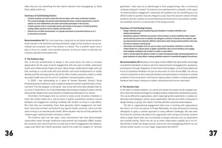 often they are not, preventing the best hybrid solutions from propagating, as Steve                 generation,” often seen as an afterthought in their programming—like a commercial
     Davis rightly points out.                                                                           company looking to “market” its products once development is complete. In the space
                                                                                                         of wicked problems engagement, awareness and adoption are not something you can
     Summary of Contributing Factors                                                                     afford to take for granted; they are integral to scale. Given the dynamic nature of these
     •	   Creative solutions are hard to describe and normalize, with many contextual variables.         problems and the complex social and behavioural dimensions to any solution, qualita-
     •	   The social knowledge and shared understanding that drives creative approaches is hard to
                                                                                                         tive feedback must be a continual part of the design process.
          capture for new stakeholders who didn’t personally participate in the process.
     •	   Creative partners like to continually iterate, particularly in the space of wicked problems,
          making stable solutions hard to identify and document.                                         Summary of Contributing Factors
     •	   Failures are not often documented. It is equally important to document failures as it is       •	   Design methods are good at gathering early feedback in problem definition and
          to document successes.                                                                              solution development.
                                                                                                         •	   Qualitative research methods can provide critical markers to build credibility before impact
                                                                                                              can be directly proven and correlated; but designers continue to iterate on the solution, mak-
     Recommendation #2 Too much learning is being lost as we tackle wicked problems.                          ing measurement and evaluation difficult, particularly when facing wicked problems that may
     Invest equally in the definition and documentation stage so that solutions can be nor-                   not have an obvious control group.
     malized and compared, even if the solution is a failure. This is another reason why it              •	   Information technologies that are core to many social innovation initiatives in areas like
                                                                                                              mobile health are a natural place to gather quantitative data around feedback and engage-
     pays to focus on smaller, more discrete solutions, as they are easier to describe and
                                                                                                              ment building credibility with funders to invest in scale efforts.
     compare (see Recommendation #1).
                                                                                                         •	   Scale is not just about the delivery model, it is about the demand model. Demand generation is a
                                                                                                              great weakness of many efforts, making qualitative research is essential throughout the process.
     3. The Evidence Gap
     One of the key achievements of design in the social sector has been to increase                     Recommendation #3 Develop a more agile model of M&E that takes better advantage
     appreciation for the value of direct engagement with end users to better understand                 of qualitative feedback as well as real-time measurements of engagement, awareness,
     needs and collaboratively shape solutions. Many design collaborations begin with just               and adoption through integration of information technologies. Look at these additional
     that, working on a small scale with local partners and social entrepreneurs to rapidly              forms of qualitative feedback not just as precursors to more formal M&E, but also as
     develop and test new approaches. But all too often, funders and policy makers in fields             critical components to the continued iteration and optimization of solutions to wicked
     like public health discount this sort of ‘qualitative’ and participatory research.                  problems in the social sector. And look for opportunities to better correlate qualitative
     	    In 2009, I was participating on a panel at Harvard Business School’s Social                    feedback with impact measures to better understand how the two interrelate.
     Entrepreneurship Conference, when a skeptical audience member raised the topic of mea-
     surement. The only designer on the panel, I was armed with some fairly detailed stats on            4. The Solution Gap
     our work in South Africa. Our Project Masiluleke data showed a tripling of volume into the          In the realm of wicked problems, we cannot and should not expect shrink-wrapped solu-
     National Aids Helpline that can be directly correlated and attributed to our service.               tions, even if the solutions emerge from a highly creative, collaborative, and iterative process.
     	    Information technologies that are central to many social innovation initiatives in             This can be difficult for organizations, which make high profile investments in creative col-
     areas like mobile health are a natural place to gather quantitative evidence around                 laborations with designers, and for senior stakeholders, with too much faith in the power of
     feedback and engagement, building credibility with funders to invest in scale efforts.              design thinking, to accept. One “failure,” and they will often scrap the whole endeavor.
     But while they are compelling, these stats generally reflect engagement and feed-                   	    The fact is, organizational engagement takes time. In working with organizations
     back—they have not been connected to any specific health outcomes, which can take                   like iTeach, our front-line partner in Project Masiluleke, we have witnessed an amazing
     years of study in an area like public health. While valuable, they do not fully address the         willingness to apply a creative approach to many different challenges. We have seen
     ‘evidence gap’ raised by funders and policy makers.                                                 first hand, for example, the ability of an organization with strong community outreach
     	    The Evidence Gap cuts two ways: many interventions that have demonstrated                      skills to adapt those skills very successfully to design activities such as observation
     measurable impact through traditional measurement and evaluation (M&E) studies,                     and concept testing. iTeach has set up an entire video-based usability lab in its lim-
     like mosquito nets, have hit barriers to scale due to lack of engagement and adoption.              ited facility to foster the design process, and we are now investigating whether we can
     Large scale NGOs like UNICEF generally classify this under the category of “demand                  achieve similar results in a much larger organization like UNICEF.



36                                                                                                                                                                                                               37
 