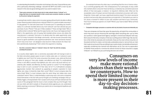 in understanding the benefits of education and training in this area. Financial literacy pres-     	    An example that leans the other way is something that the micro-finance indus-
     ents a particularly interesting challenge—and both the IMTFI and CGAP, or even my own              try is currently grappling with—the consequences of an oversupply of easy-credit
     research in this area are good starting points if you want to explore more.                        into markets where consumer financial literacy is relatively low, and where personal
                                                                                                        effects of that oversupply is medium- to long-term (lifetime) debt. What are the
     •	   These same consumers are duty bound only to make rational choices (“rational” as in
                                                                                                        acceptable costs of trying to service financially constrained consumers with some-
          things that have an immediate benefit to their current socio-economic situation, as defined
                                                                                                        thing that, if done right, can have a significant positive impact? For which real world
          by the person making the argument)
                                                                                                        products and services does precautionary principle kick in? And before you start to
                                                                                                        tut, pause a moment to reflect on your own situation and that of your community.
     Is saving three months’ salary and on occasion going without food to be able to afford
                                                                                                        How much of what you spend is on credit? What is your level of debt? When will that
     a basic Nokia branded mobile phone irrational? What if it’s used to enable a business?
                                                                                                        be repaid?
     Or play games? Or chat with loved ones? Or browse porn? Is spending one month’s
     salary on a unknown branded device any more rational? Just how rational was your
                                                                                                        •	   Companies that target consumers in countries with very low levels of income are inherently evil
     purchase of your iPhone? That pair of Nike sneakers? Those red high heels? Who is
     to define what is rational? What was the opportunity cost of your last large purchase?             There are companies out there that, given the opportunity, will exploit the communities in
     What is the opportunity cost of buying that branded phone versus one where the                     which they work and put financial profit seemingly before everything else—just as there
     manufacturer is unknown? And who is to decide what the viable opportunity costs                    are countries in which government/agency oversight is minimal and lobbyists hold sway.
     are? Or to loop it around to the design community—are low income consumers duty                    But to assume that every company is that way is putting passion before logic. My assump-
     bound to ignore aesthetics and superficial elements over more functional choices?                  tion is that, driven by necessity and constraints, these are the most critical consumers on
     And to loop once more—are designers duty bound to make products for these mar-                     the planet and that to create a commercially sustainable product or service that can meet
     kets aesthetically displeasing? That’s where this argument is heading.                             their needs at a price point they are willing to pay is quite simply a remarkable achievement,
                                                                                                        especially considering how nuanced local alternatives can be. Your and my appreciation
     •	   Any time a consumer makes an “irrational” choice, the “fault” lies with the company
                                                                                                        of whether those products or services are rational choices for those consumers is largely
          providing the products
                                                                                                        irrelevant—as irrelevant as your purchasing decisions are to them.

     In a country where lighter skin is commonly associated with not having to work in
     the field, and where people aspire to work in white-collar jobs, is it rational to want
                                                                                                                          Consumers on
                                                                                                               very low levels of income
     to lighten your skin? And if for some consumers the answer is yes, what are the local
     options for doing so? How safe, reliable, and effective are they? If a multinational


                                                                                                                      make more rational
     comes in and offers a product that lightens your skin, and is (by local metrics) con-
     sistently safe, reliable, and effective, are they a pariah or a savior? Is it the designers
     duty to work on such a product? Or their duty not to? If a multinational company
     aggressively markets their products by appealing to people’s aspiration to have                           choices than their wealth-
     lighter skin, does it inherently make them racist? What if a local company does the
     same thing? What if a local company does the same thing, but makes even more
                                                                                                                ier counterparts. How to
     outlandish claims? Race is understandably a polarizing issue, and some companies
     shoot themselves in the foot with poorly thought out marketing campaigns that jus-
                                                                                                             spend their limited income
     tifiably trigger a strong backlash. But I suspect some of you will have realized over the
                                                                                                                  is more present in their
                                                                                                                     day-to-day decision-
     course of this paragraph that the issue is more complex than you first thought. How
     can you listen and talk to people on the ground whose agenda you can understand


                                                                                                                       making processes.
     before reaching a conclusion? What do you need to do to move beyond headlines and
     trending topics?



80                                                                                                                                                                                                             81
 