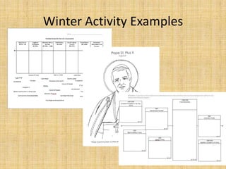 Winter Activity Examples