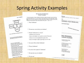 Spring Activity Examples