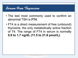 Normal Ft4 Endocrine System Lecture | PDF