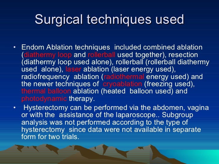 Endometrial Ablation
