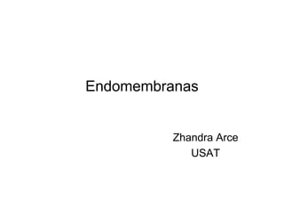Endomembranas


          Zhandra Arce
             USAT
 
