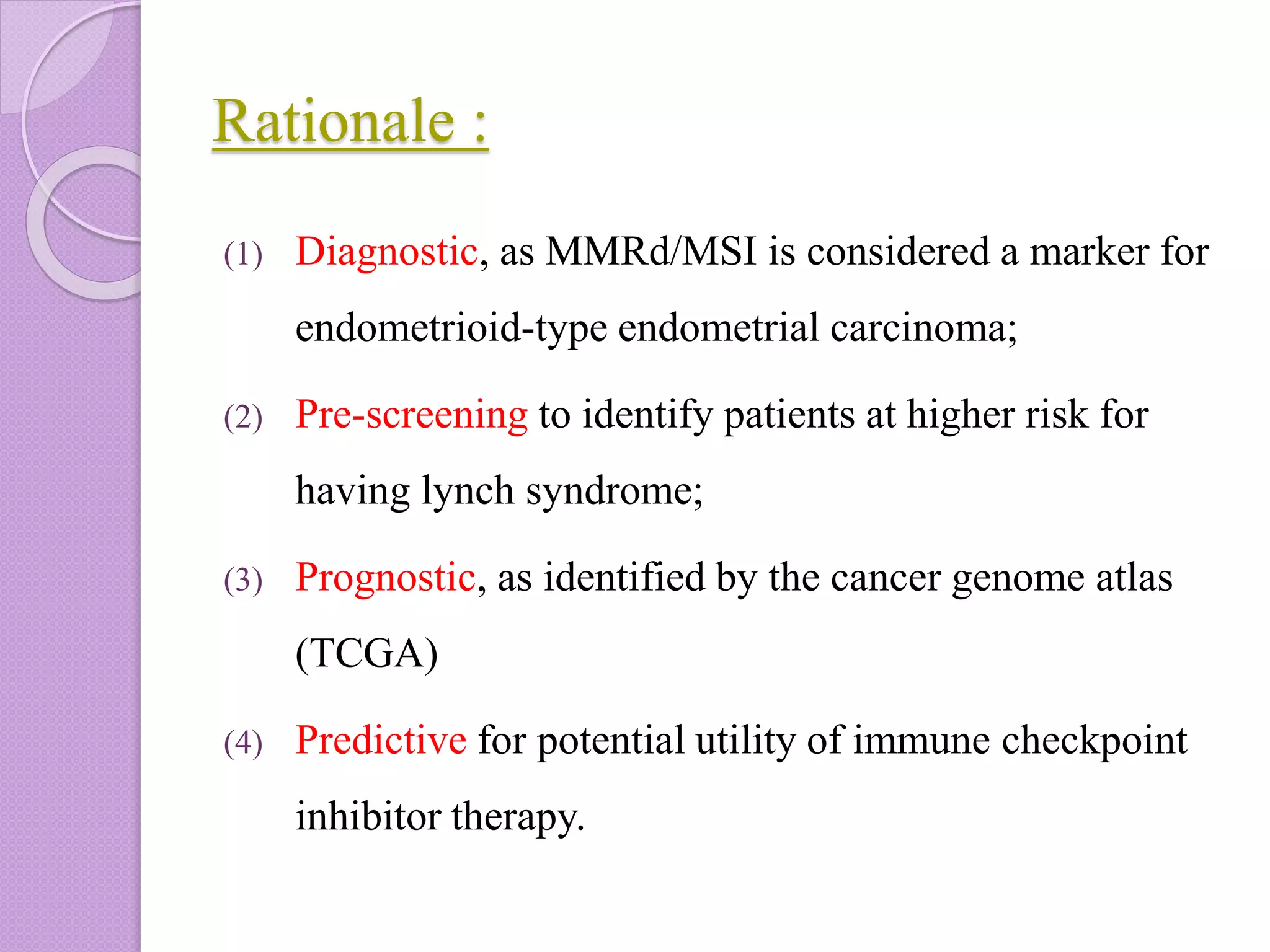 Endometrial cancer recommendations | PPTX