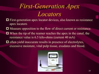 working length estimation in endodontic | PPTX