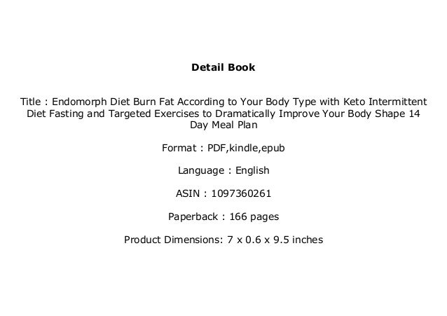 P D F Epub Library Endomorph Diet Burn Fat According To