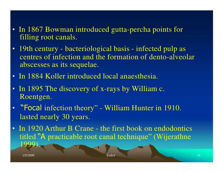 Endo note 1 definition and history