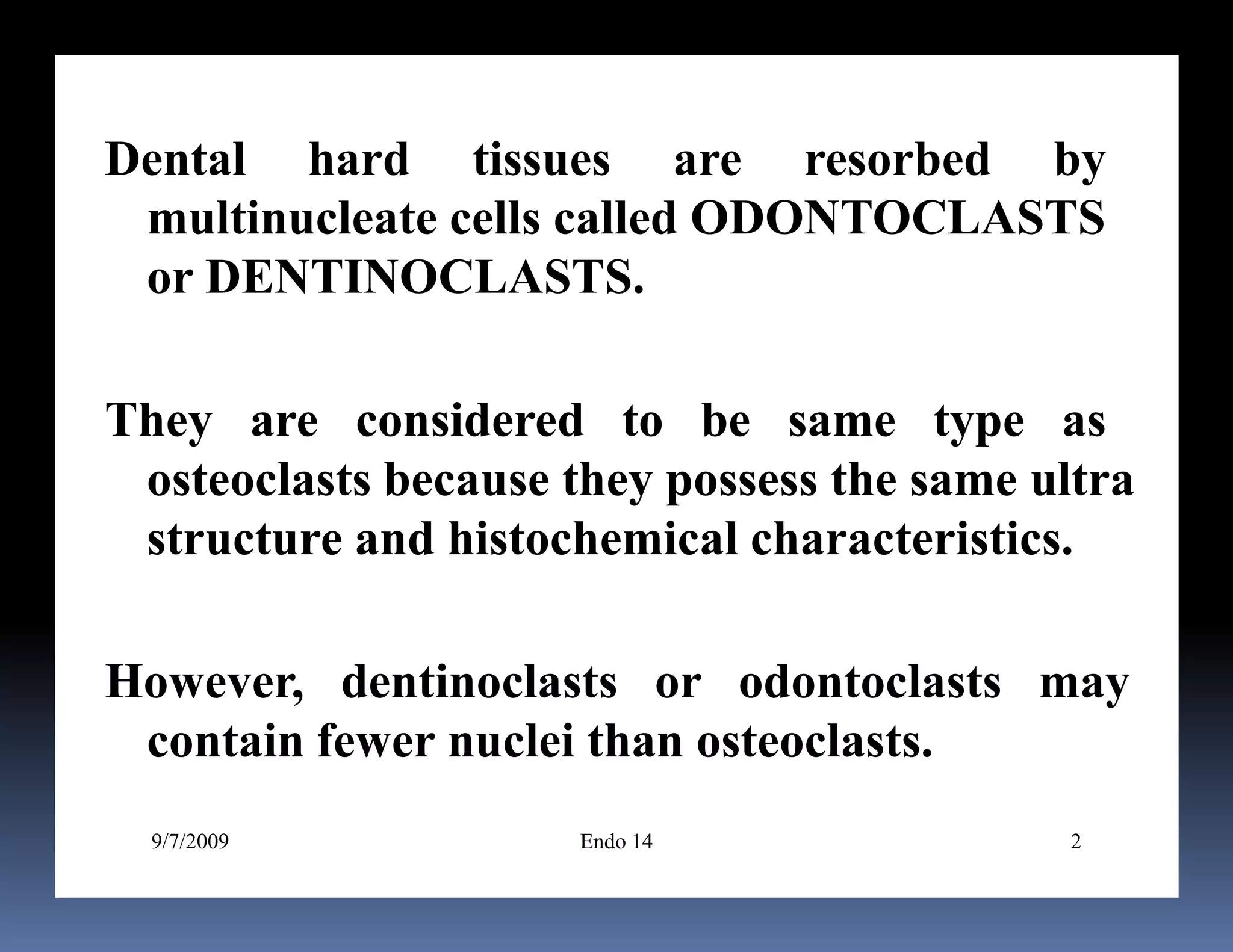 Endo note 14 root resorption | PPTX