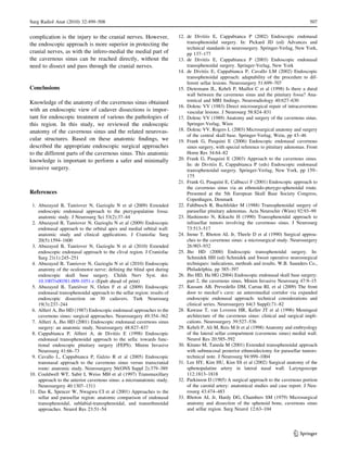 Endoscopic anatomy and approaches of the cavernous sinus cadaver study ...