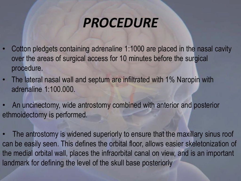 Endoscopic skull base surgery level iii