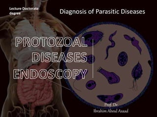 Diagnosis of Parasitic Diseases
Prof. Dr.
Ibrahim Aboul Asaad
Lecture Doctorate
degree
 