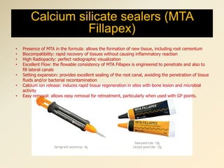 Endodontic sealers a summary and a quick review | PPTX
