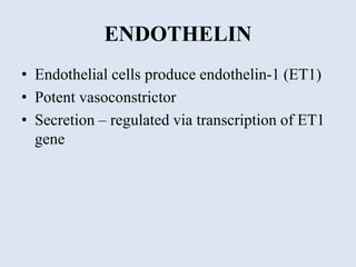 Endothelium in health and diseases | PPTX