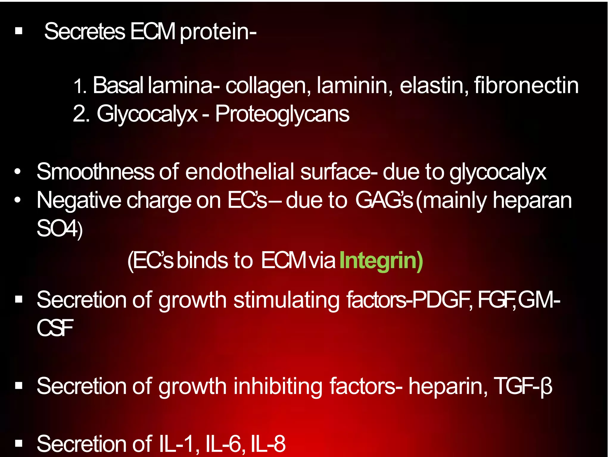 Endothelium in health and diseases | PPTX