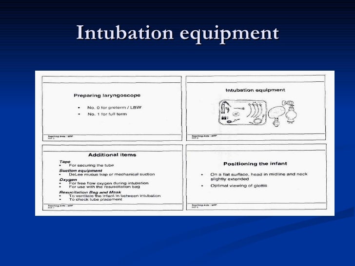 Indications For Endotracheal Intubation