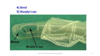 4) Bevel
5) Murphy’s eye
endotracheal intubation/anesthesiology/184-244 22
 