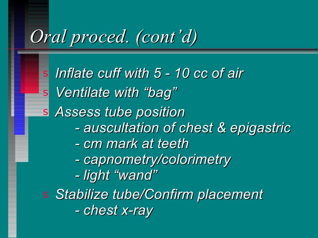 Endotracheal intubation extubation