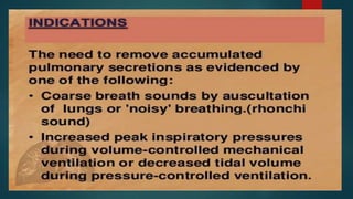Endotracheal suctioning tissy | PPTX