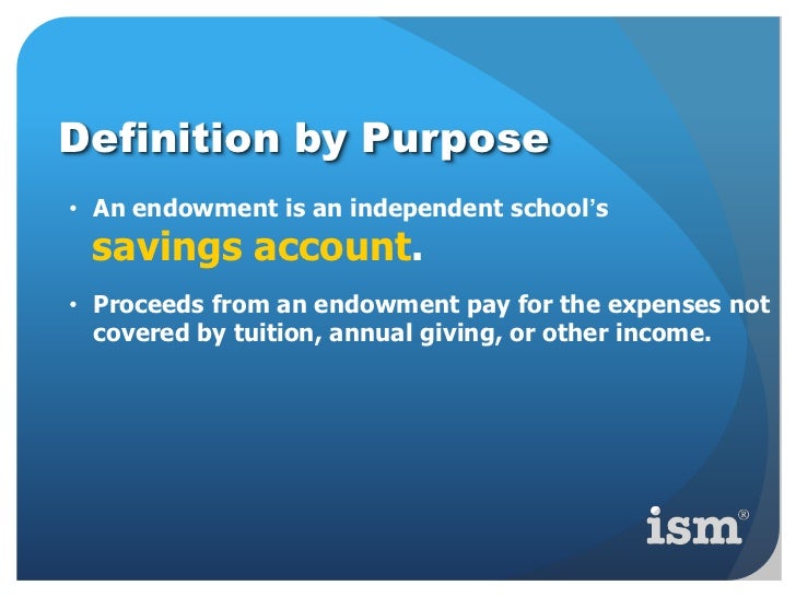 Endowment fund raising