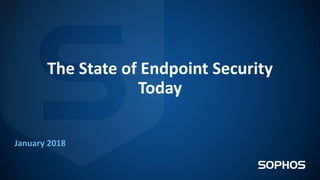 The State of Endpoint Security
Today
January 2018
 