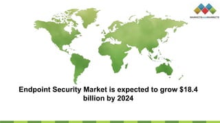 Endpoint Security Market is expected to grow $18.4
billion by 2024
 