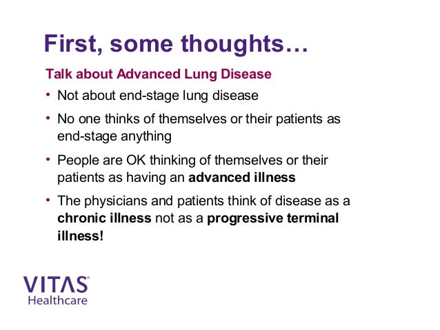 End stage COPD - Meeting Patients' Challenges