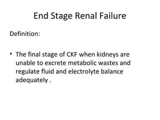 Case study: End stage renal failure | PPT