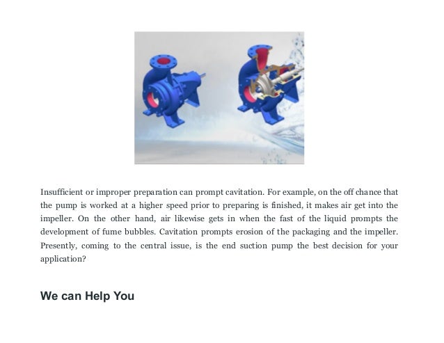 End Suction Pumps — An Efficient Solution for Your Industry | PDF