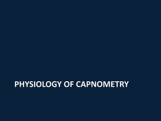 PHYSIOLOGY OF CAPNOMETRY
 