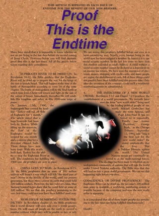 Endtime march-april-2000