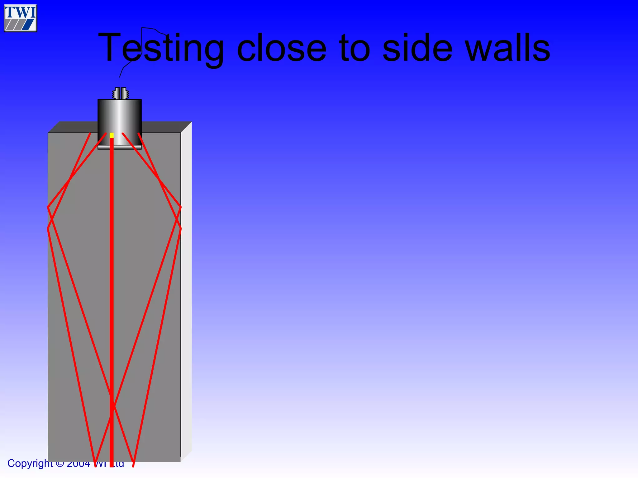Testing close to side walls 