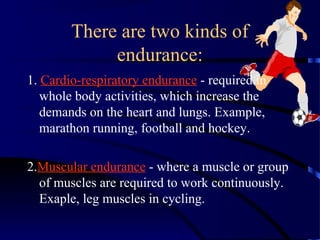 Types of exercise endurance shop