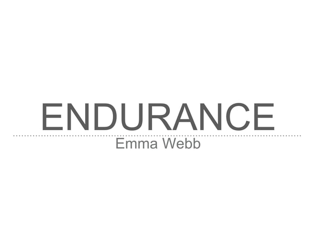 Emma Webb's Guide to Endurance Riding | PPT