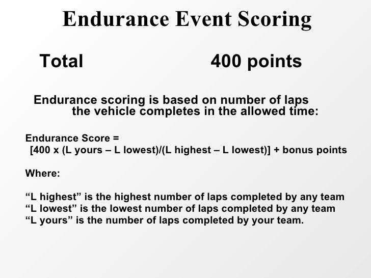 Endurance Event