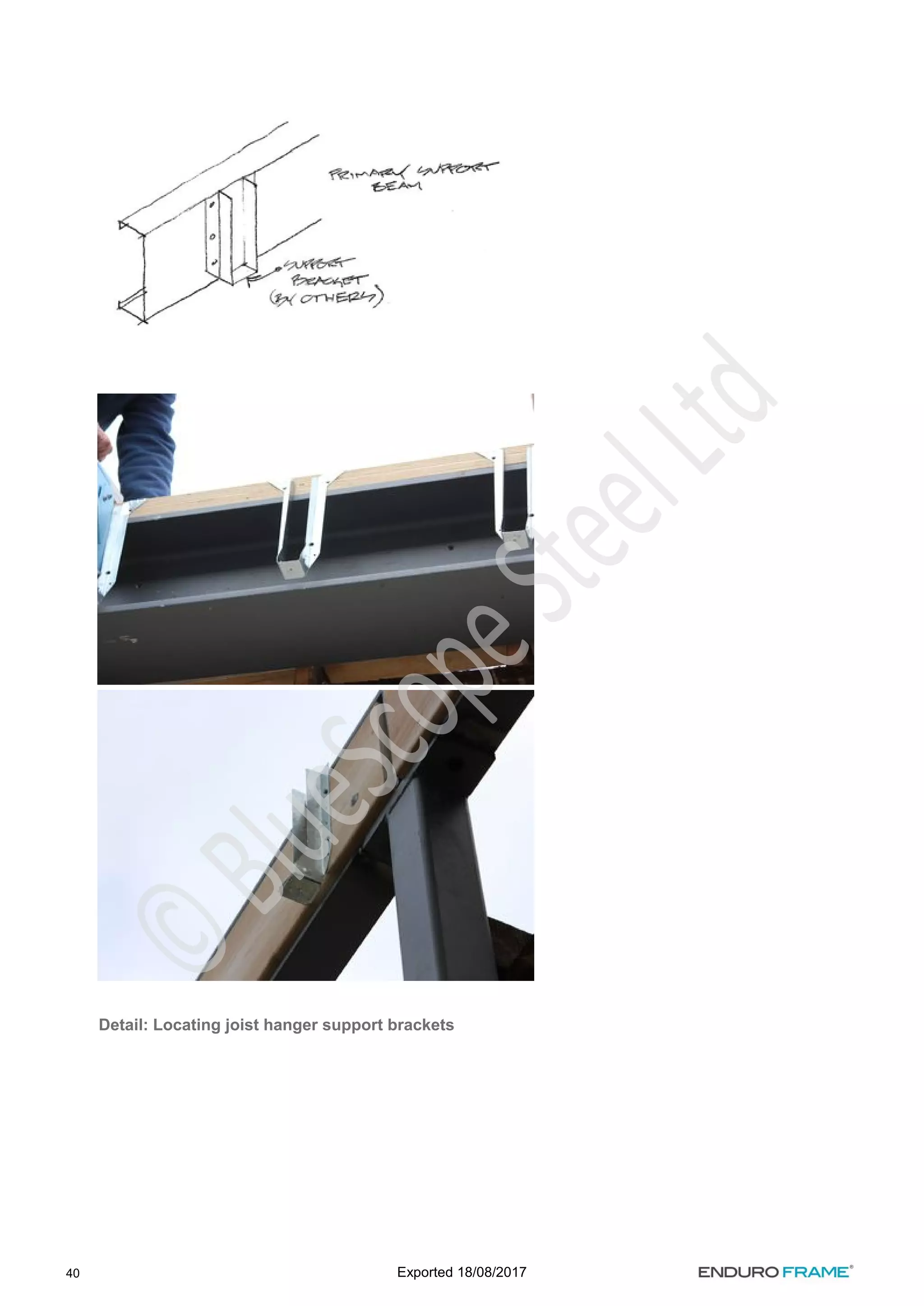 40
Detail: Locating joist hanger support brackets
Exported 18/08/2017
 