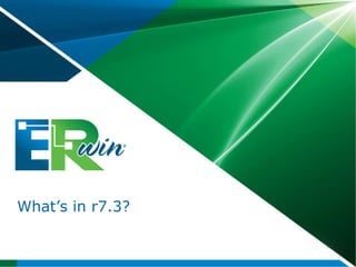 Introducing ERwin® Data ProfilerNew Product added to ERwin Modeling FamilyIntegrates with ERwin Data ModelerCan also be used as stand-alone productDistribution agreement with Exeros (www.exeros.com)Derivative of TDWI winner of “Innovative MDM Product of the Year” 2008 Exeros DiscoveryProvides Cross-System Data ProfilingRobust Column-level Profiling StatisticsCross-system Data AnalysisPrimary-Key Foreign Key DiscoveryExport to CA ERwin Data Modeler – linking model design with data values