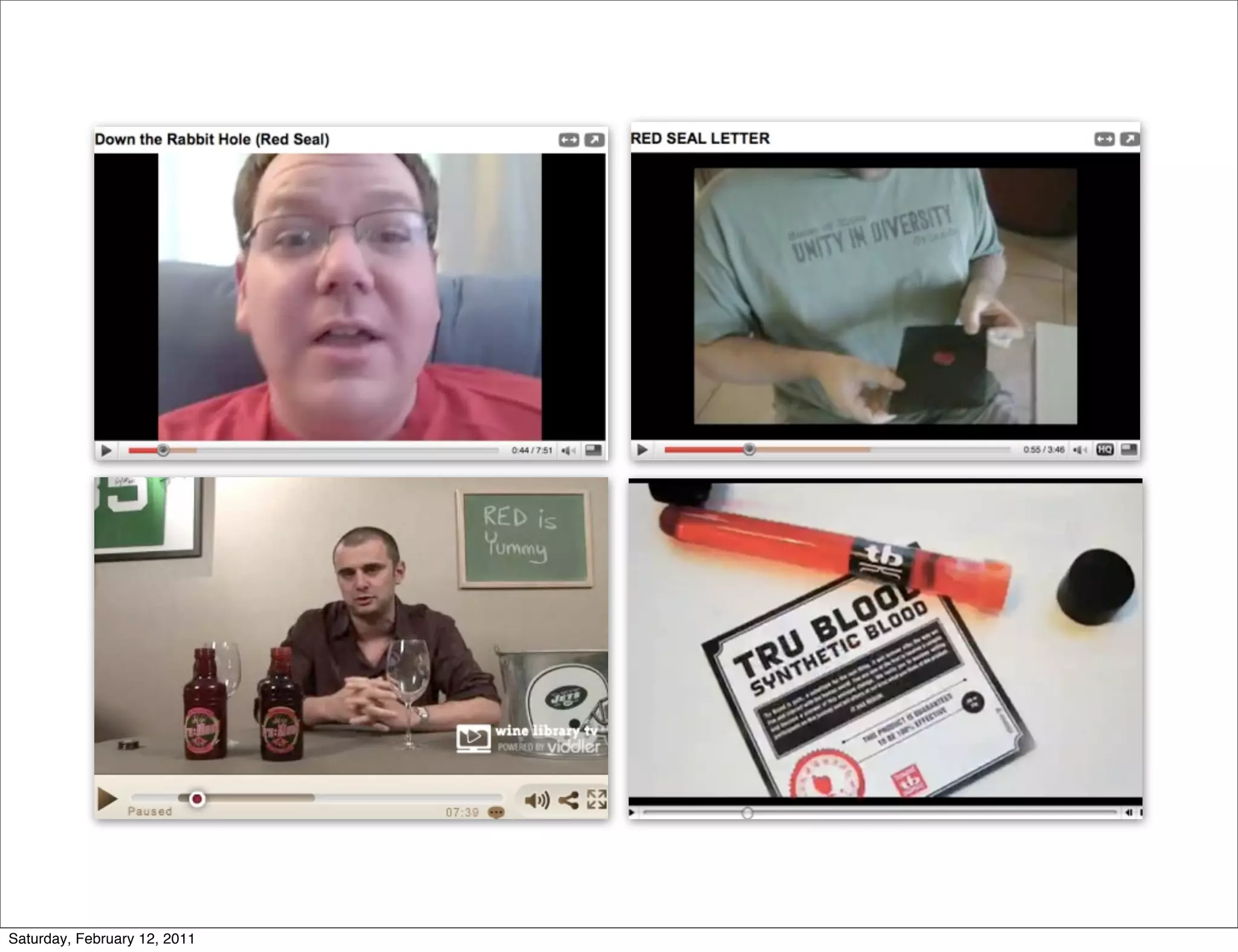 Saturday, February 12, 2011
 