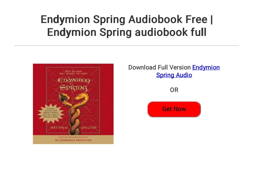 Endymion Spring Audiobook Free Endymion Spring audiobook full