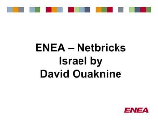 ENEA Netbricks
    Israel by
 David Ouaknine
 