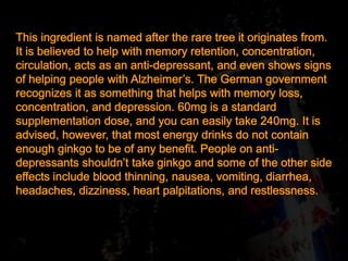 Enegry drink hazards