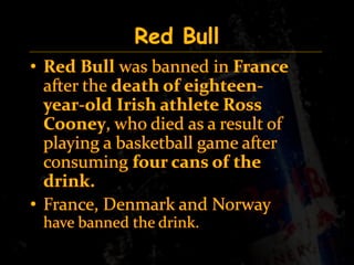 Enegry drink hazards